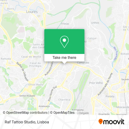 Raf Tattoo Studio map