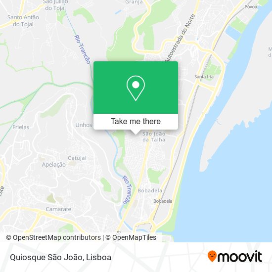 Quiosque São João mapa