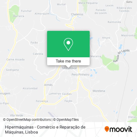 Hipermáquinas - Comércio e Reparação de Máquinas map