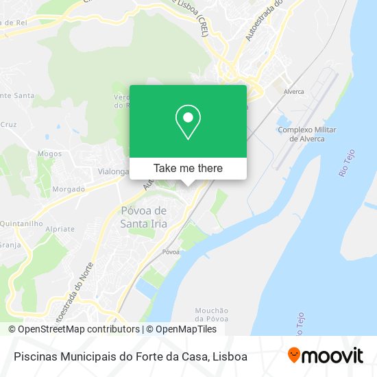 Piscinas Municipais do Forte da Casa map