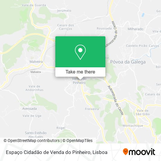 Espaço Cidadão de Venda do Pinheiro map