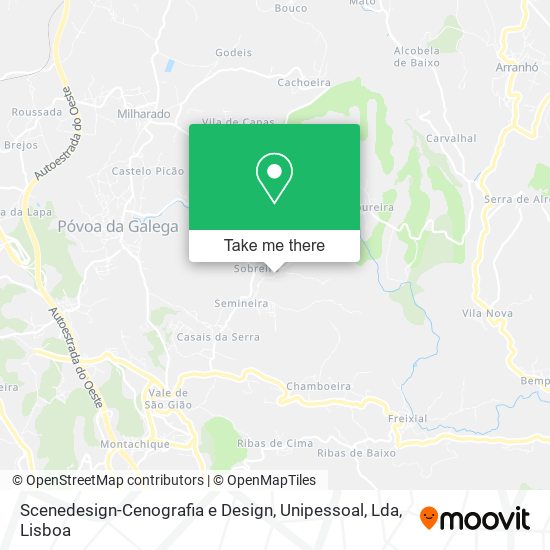 Scenedesign-Cenografia e Design, Unipessoal, Lda mapa