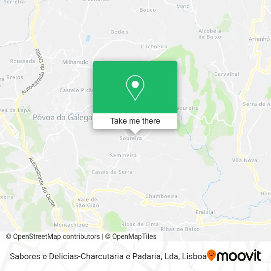 Sabores e Delicias-Charcutaria e Padaria, Lda map