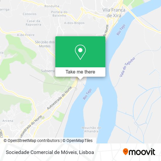 Sociedade Comercial de Móveis mapa