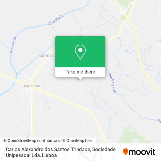 Carlos Alexandre dos Santos Trindade, Sociedade Unipessoal Lda mapa