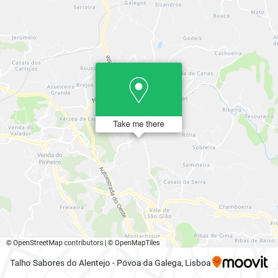 Talho Sabores do Alentejo - Póvoa da Galega map