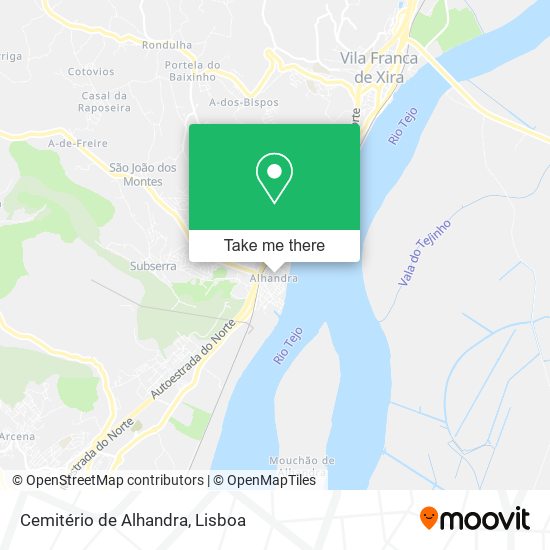 Cemitério de Alhandra map