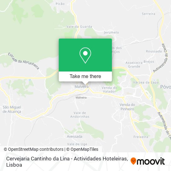 Cervejaria Cantinho da Lina - Actividades Hoteleiras map