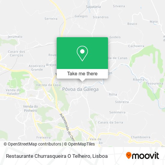Restaurante Churrasqueira O Telheiro map