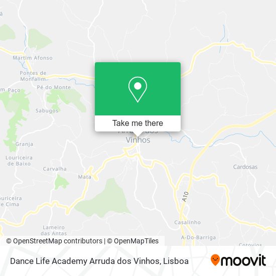 Dance Life Academy Arruda dos Vinhos map