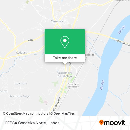 CEPSA Condeixa Norte mapa