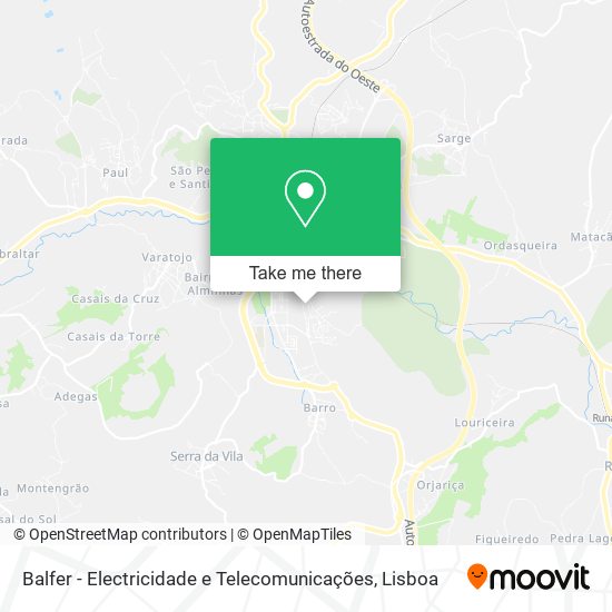 Balfer - Electricidade e Telecomunicações map