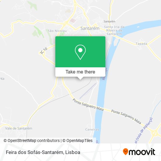 Feira dos Sofás-Santarém mapa