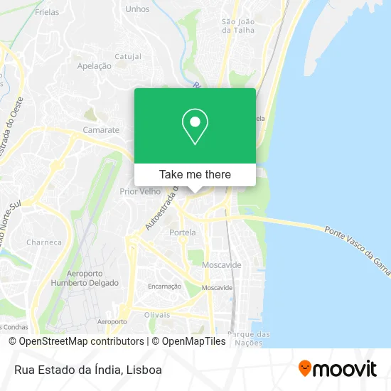 Rua Estado da Índia map