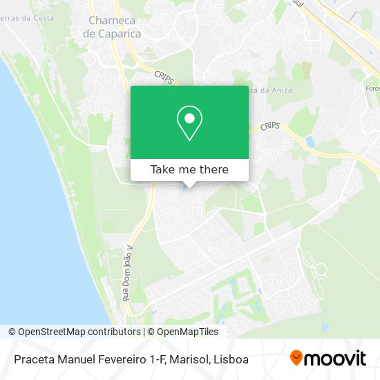 Praceta Manuel Fevereiro 1-F, Marisol map