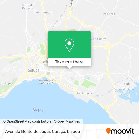 Avenida Bento de Jesus Caraça map