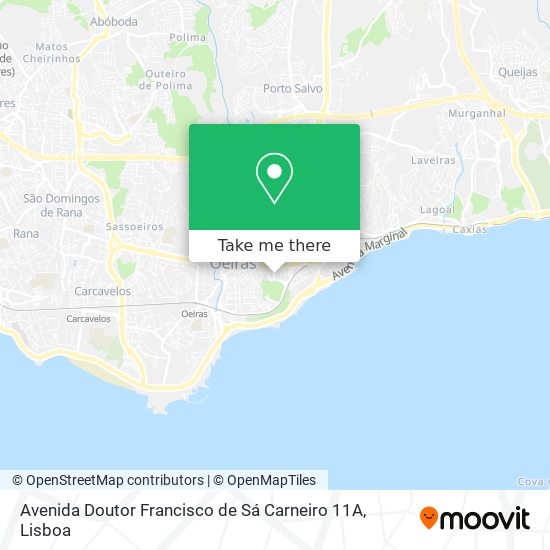 Avenida Doutor Francisco de Sá Carneiro 11A map