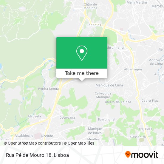 Rua Pé de Mouro 18 map