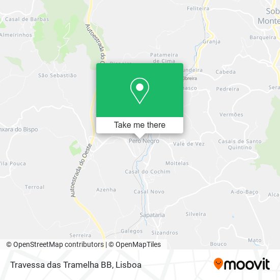 Travessa das Tramelha BB map
