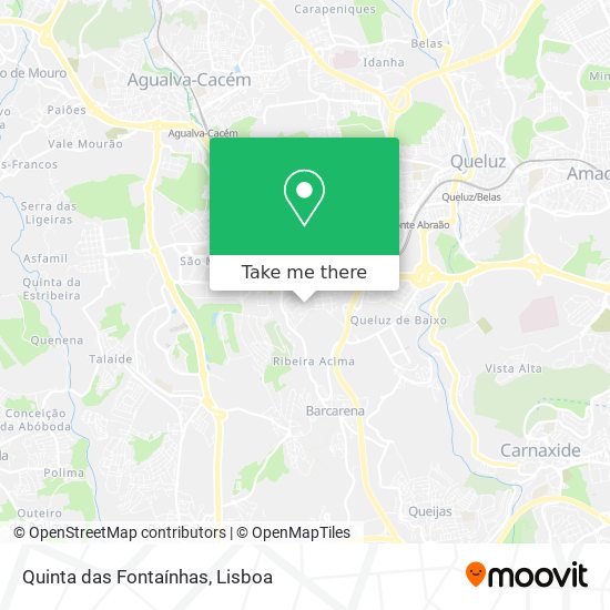 Quinta das Fontaínhas map