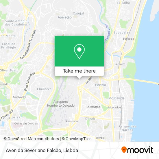 Avenida Severiano Falcão mapa