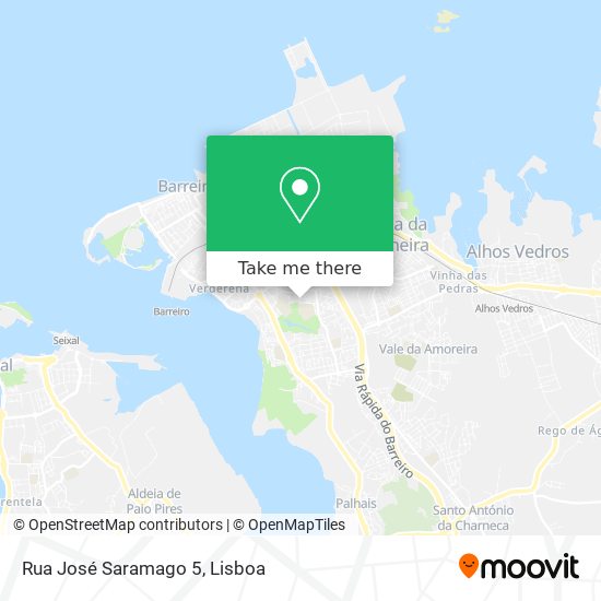 Rua José Saramago 5 map