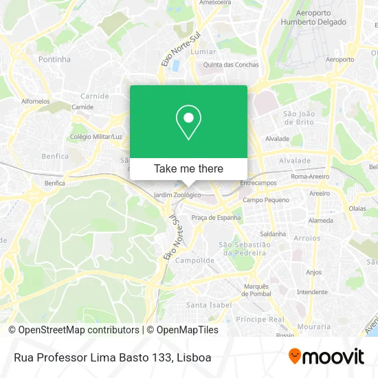 Rua Professor Lima Basto 133 map