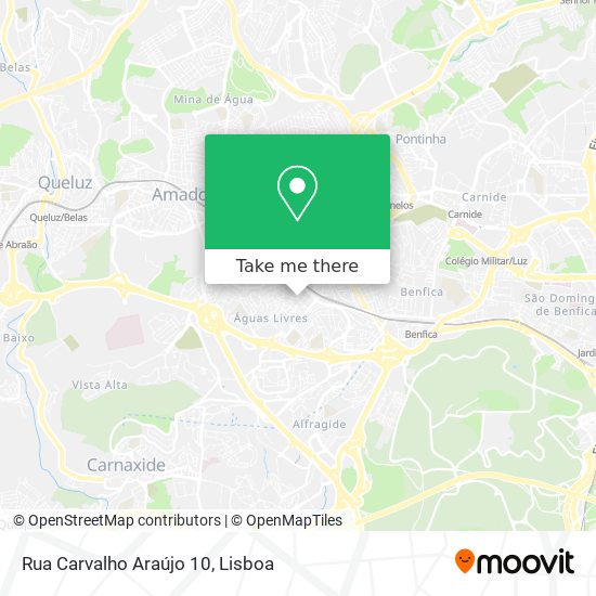 Rua Carvalho Araújo 10 mapa