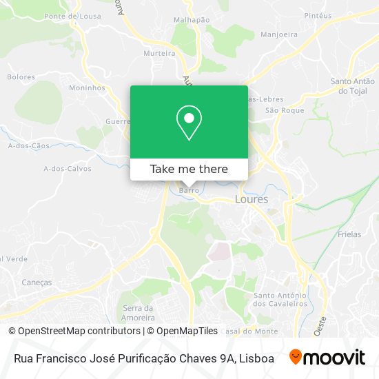 Rua Francisco José Purificação Chaves 9A mapa