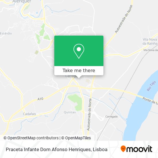 Praceta Infante Dom Afonso Henriques mapa