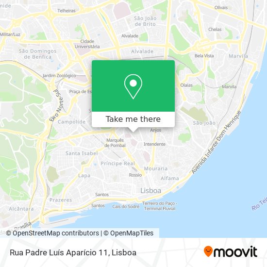 Rua Padre Luís Aparício 11 map
