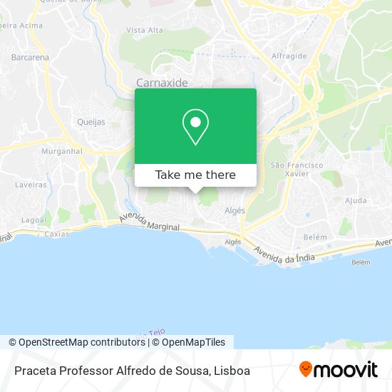 Praceta Professor Alfredo de Sousa mapa