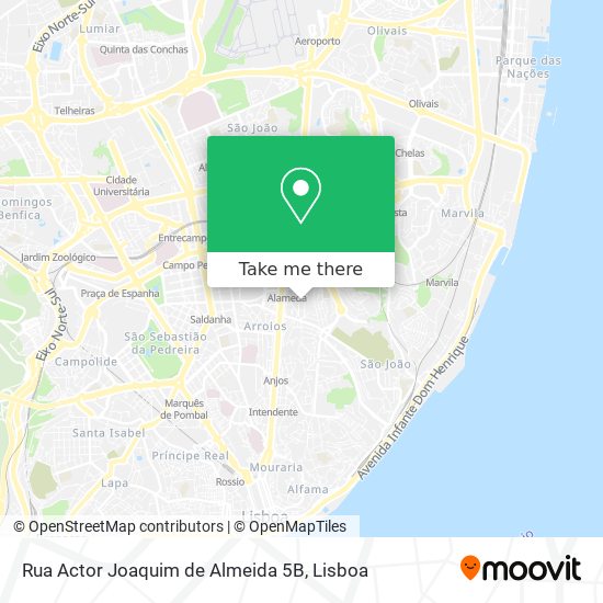 Rua Actor Joaquim de Almeida 5B map