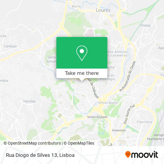 Rua Diogo de Silves 13 map