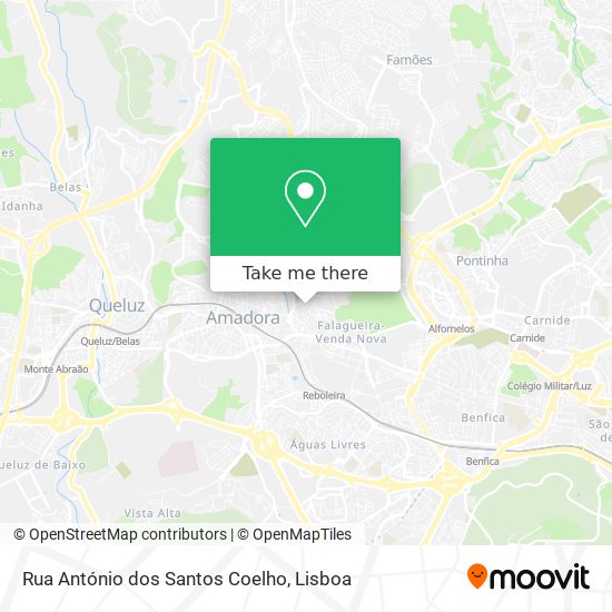 Rua António dos Santos Coelho map