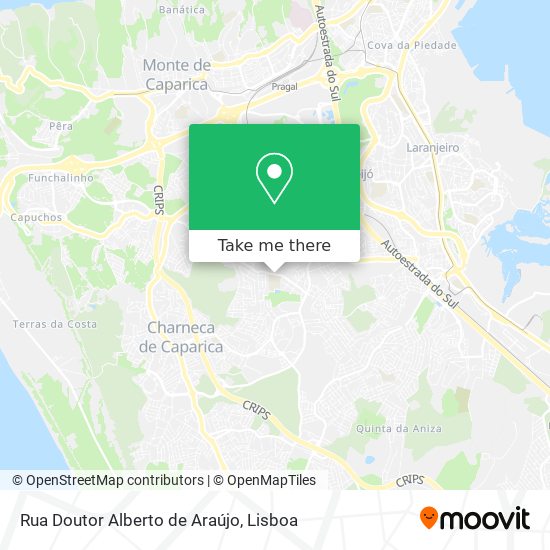 Rua Doutor Alberto de Araújo mapa