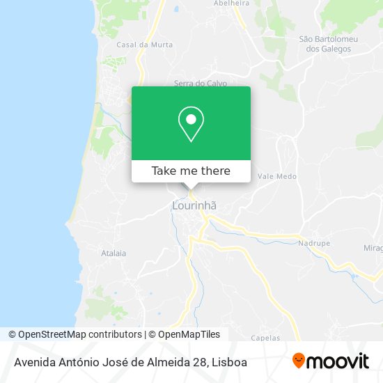 Avenida António José de Almeida 28 map