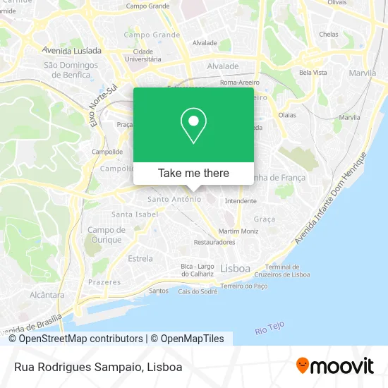 Rua Rodrigues Sampaio map