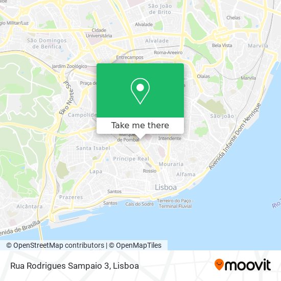 Rua Rodrigues Sampaio 3 mapa