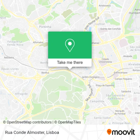 Rua Conde Almoster map