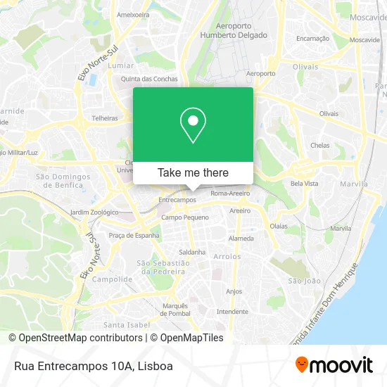 Rua Entrecampos 10A map