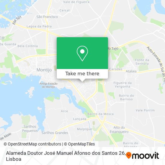 Alameda Doutor José Manuel Afonso dos Santos 26 map