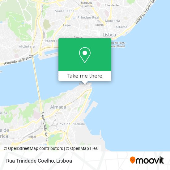 Rua Trindade Coelho mapa