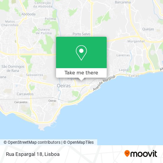 Rua Espargal 18 mapa