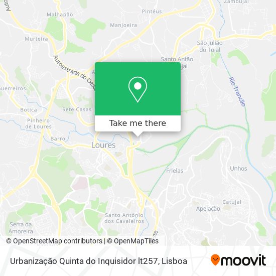 Urbanização Quinta do Inquisidor lt257 map