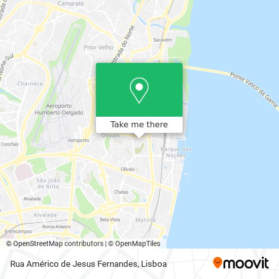 Rua Américo de Jesus Fernandes mapa