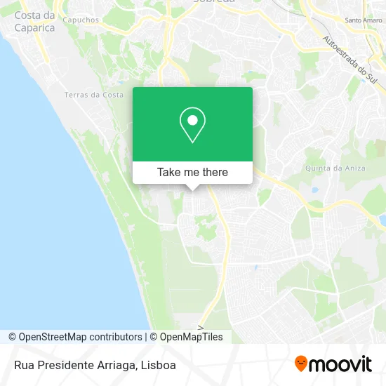 Rua Presidente Arriaga map
