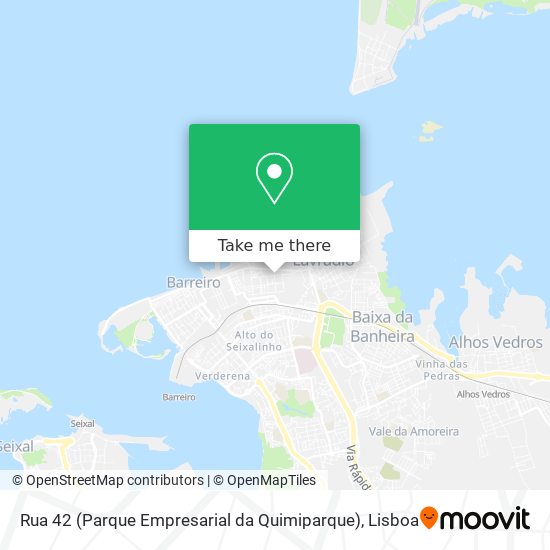 Rua 42 (Parque Empresarial da Quimiparque) mapa