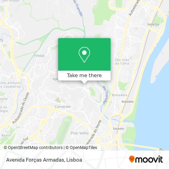 Avenida Forças Armadas map