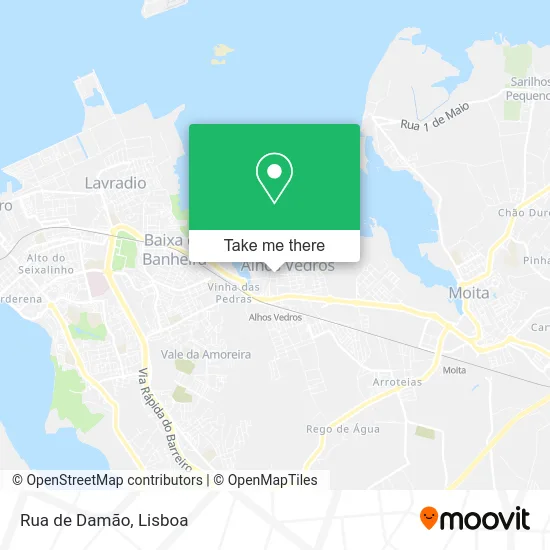 Rua de Damão map